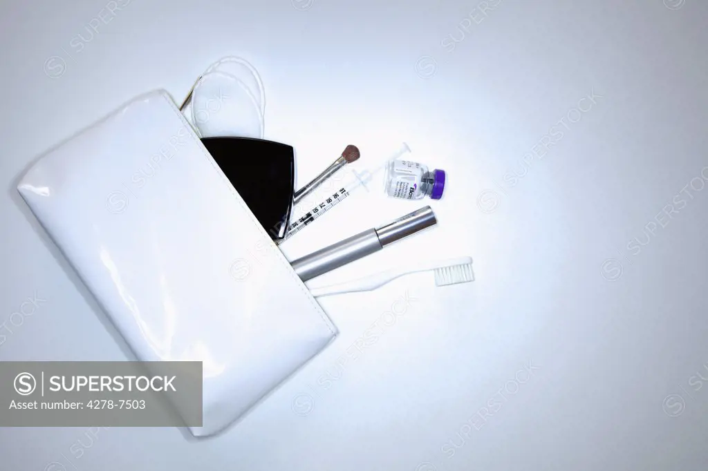 White Purse and its Contents