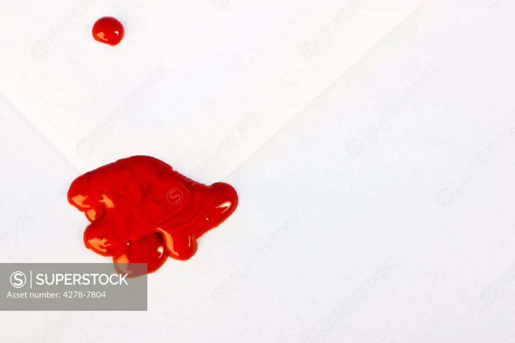 Red Sealing Wax on White Envelope