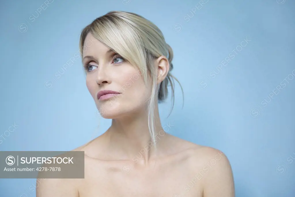Woman with Hair Pulled Back