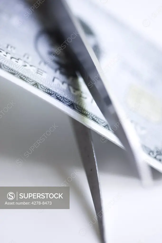 Scissors Blades Cutting Credit Card