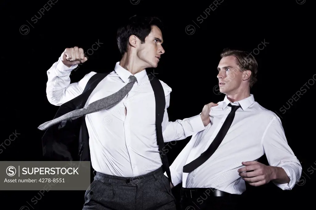 Two Businessmen Fighting