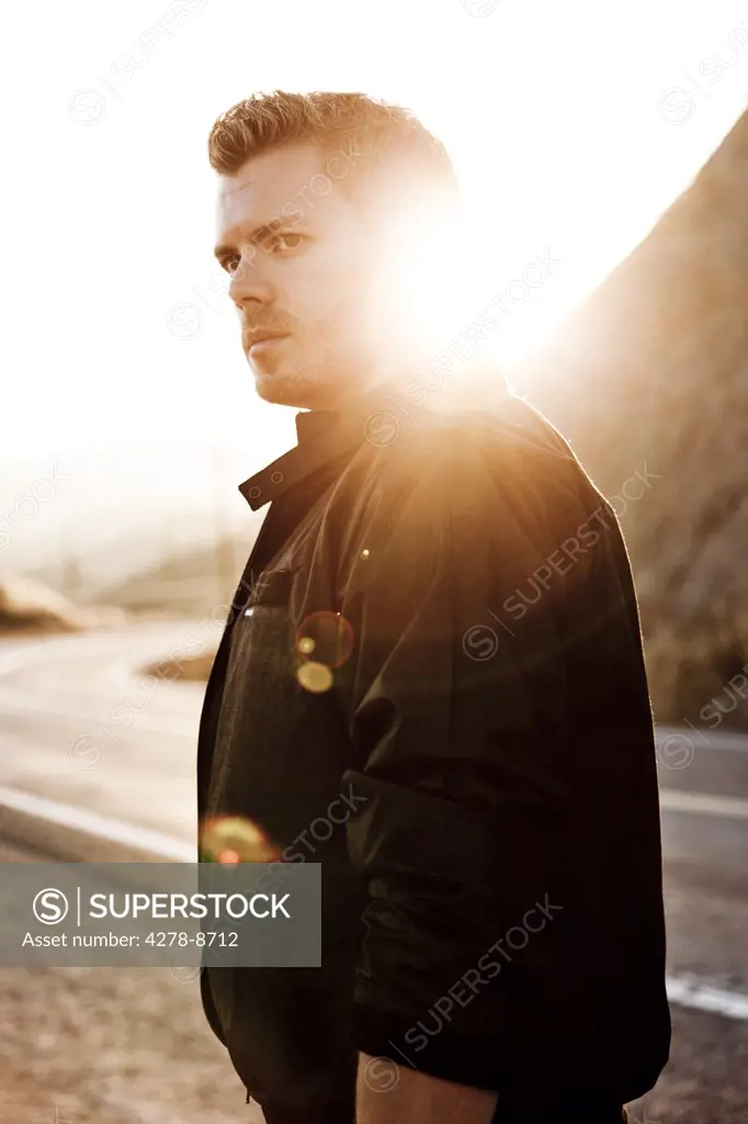 Man Standing By Road