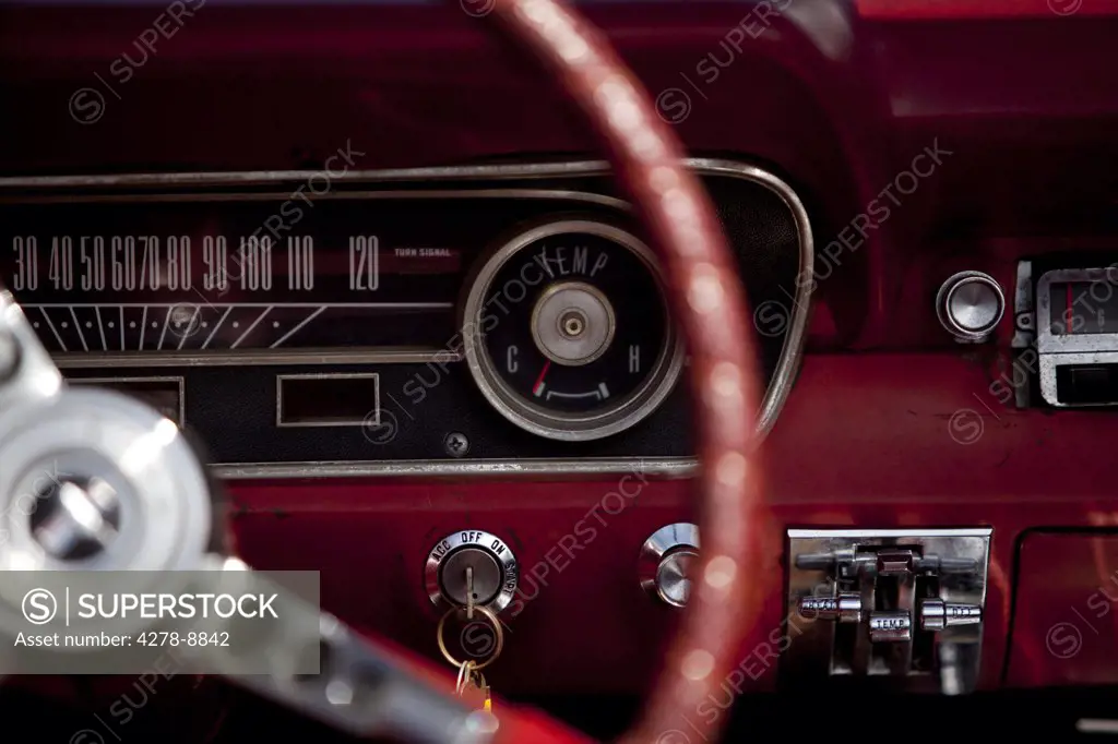 Vintage Car Dashboard