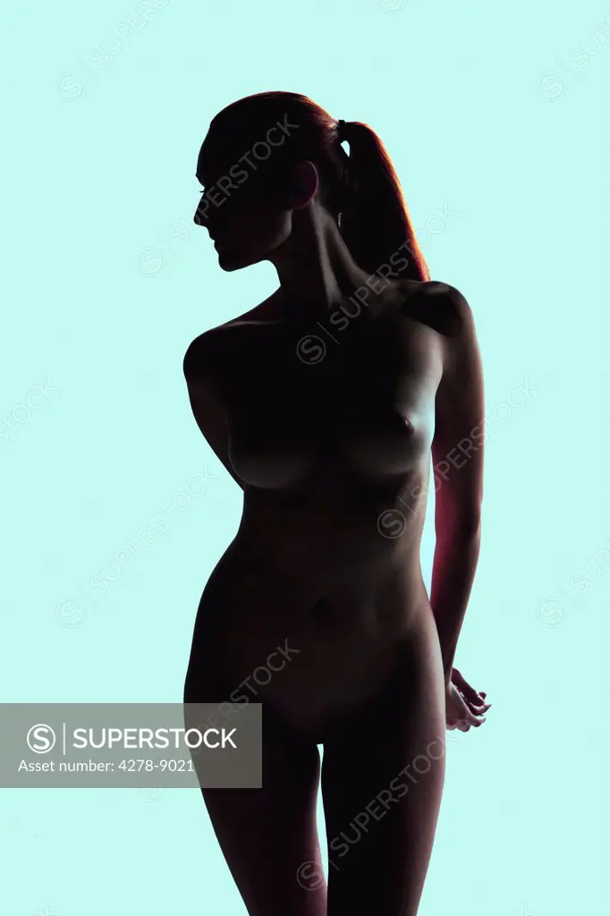 Silhouette of Nude Woman
