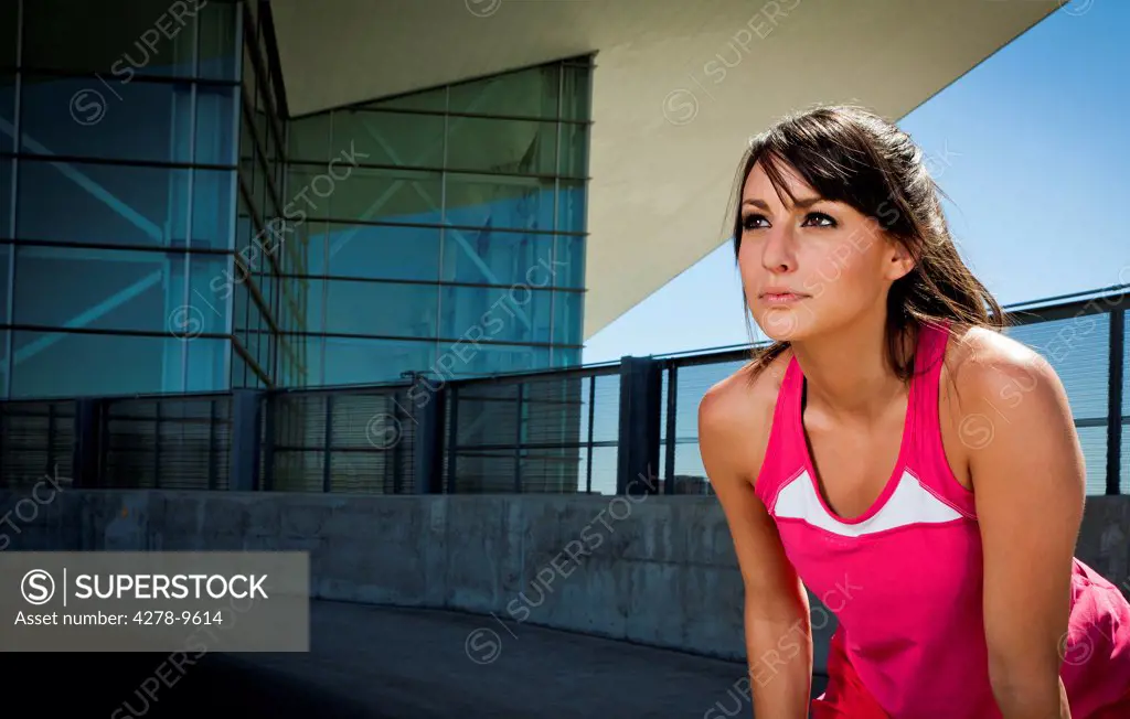 Portrait of Young Woman in Sportswear