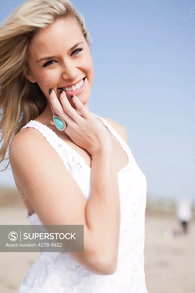 Smiling Woman, Close up view