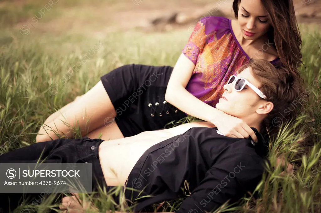 Young Couple In a Meadow
