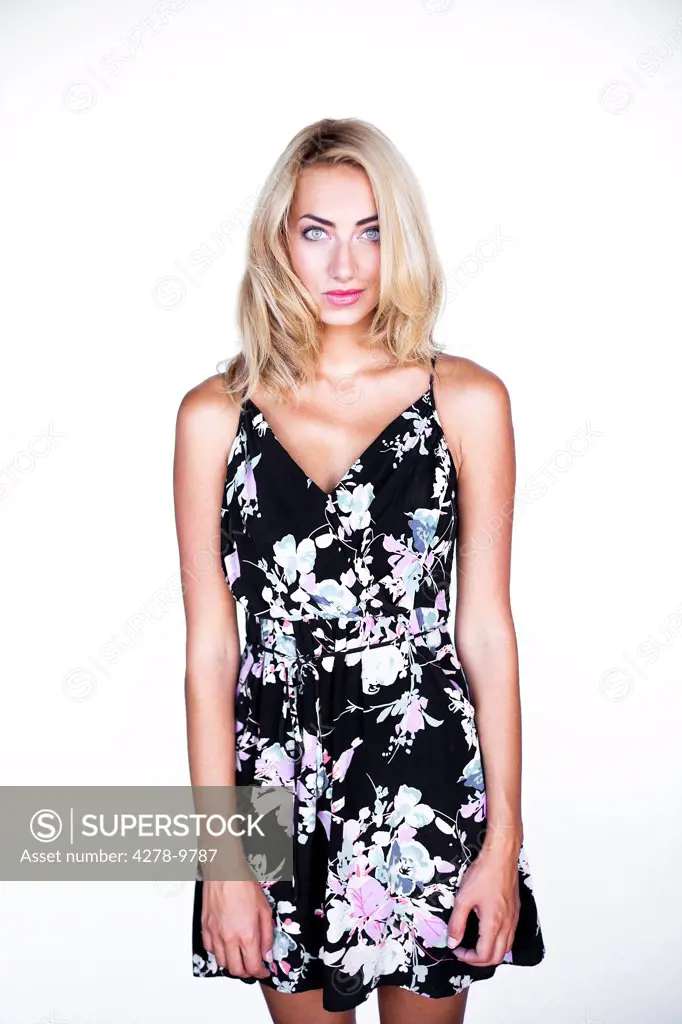 Woman in Floral Dress