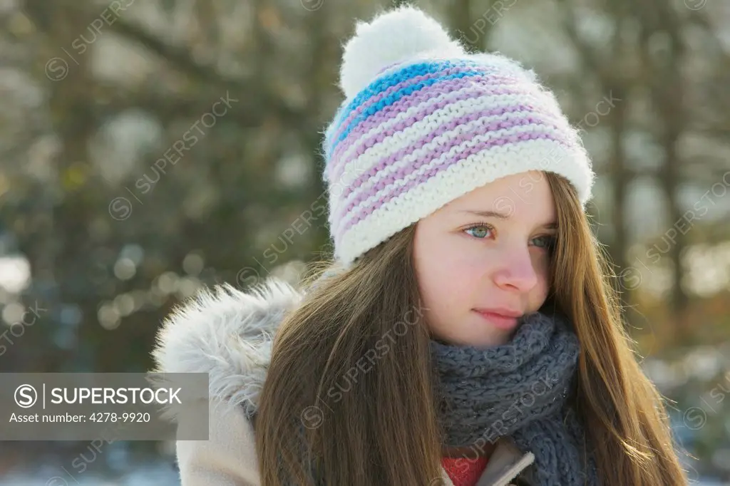 Portrait of Teenage Girl Outdoors