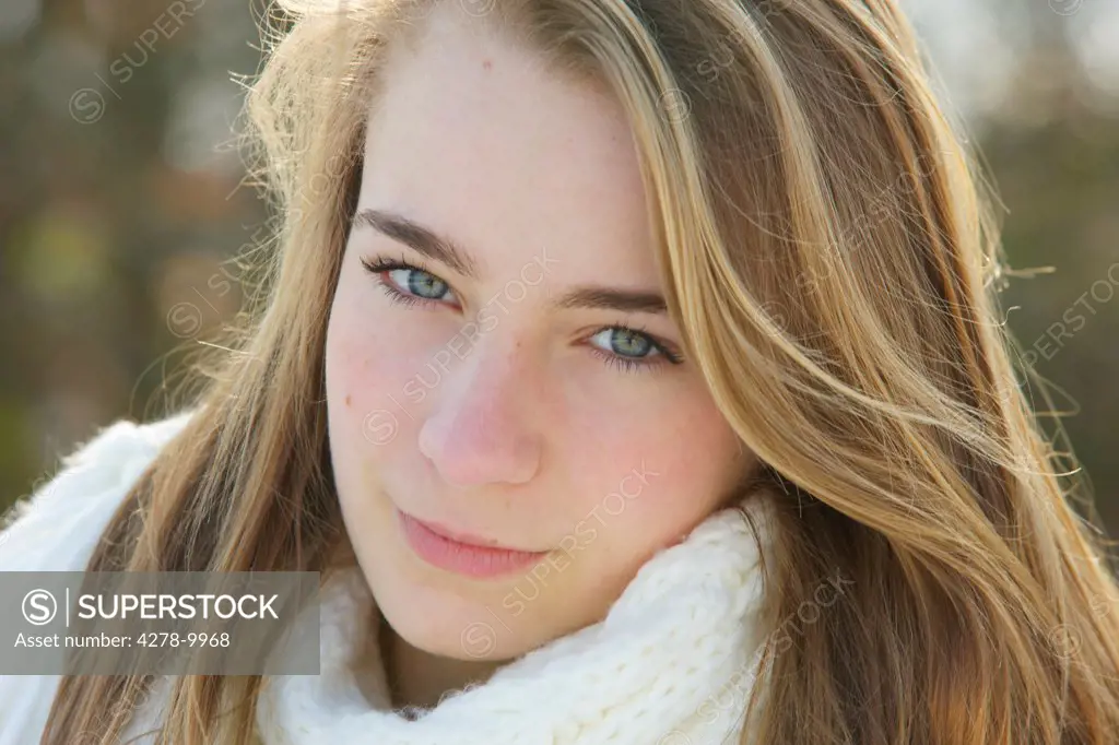 Close up Portrait of Teenage Girl