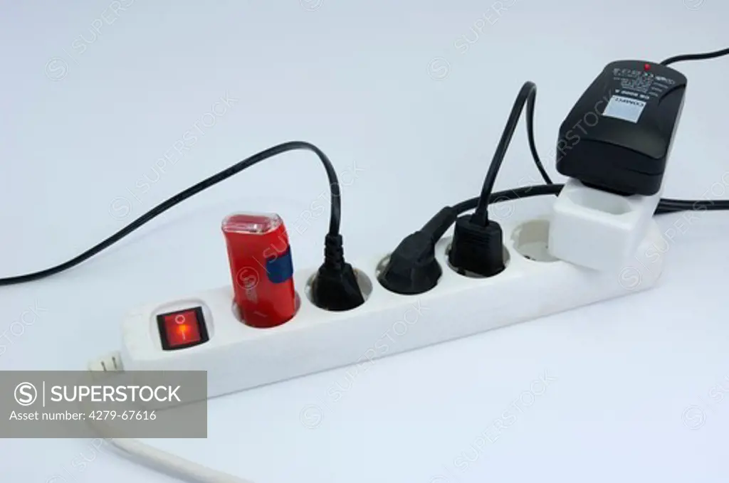 Power strip with power switch, Studio picture