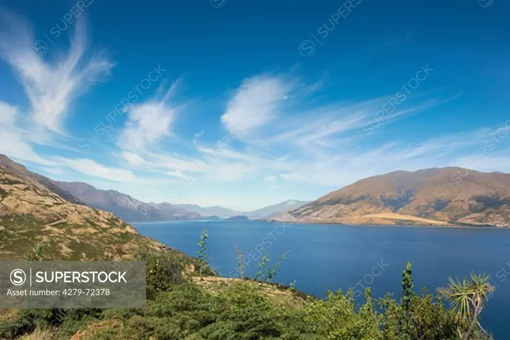 Lake Wanaka. New Zealands fourth larges lake. South Island, New Zealand