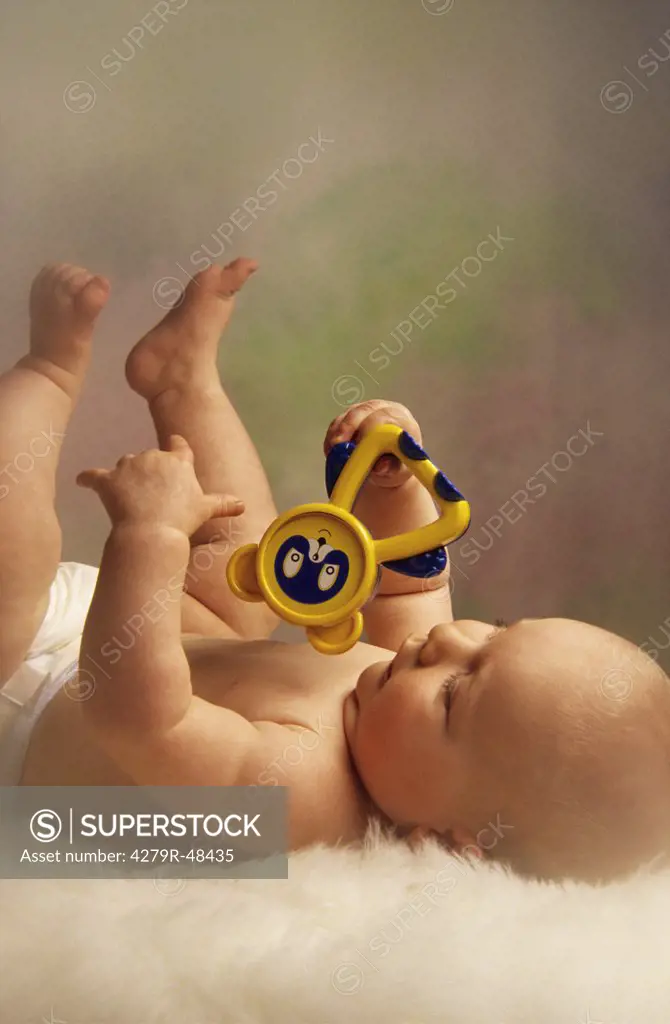 baby with toy