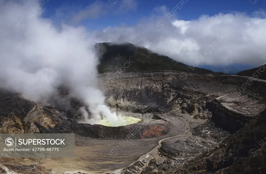 Poas volcano in Costa Rica