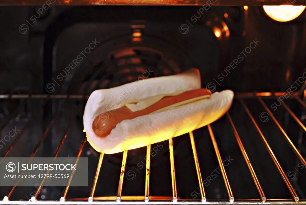 Hot Dog on grill