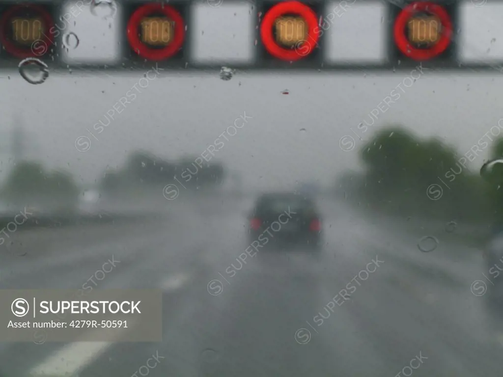 motorway - rain