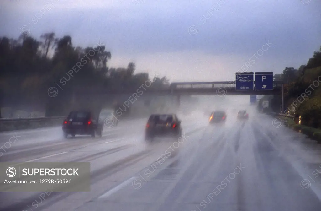 motorway - rain
