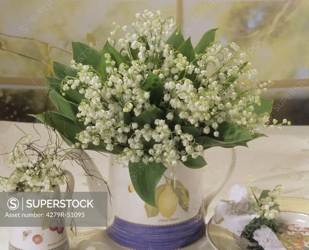 bouquet with Lilies of the valley