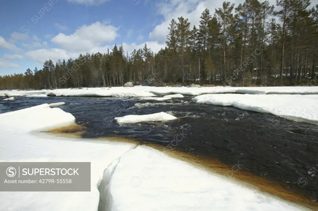 Sweden - frozen river