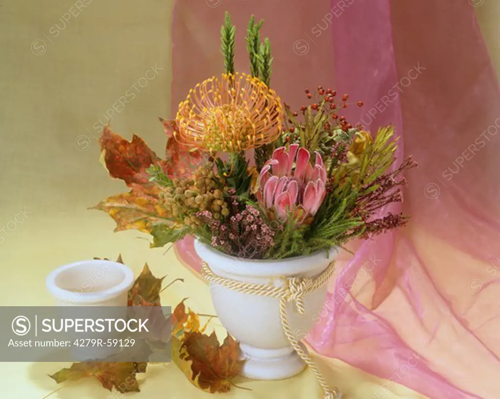 bouquet with proteas