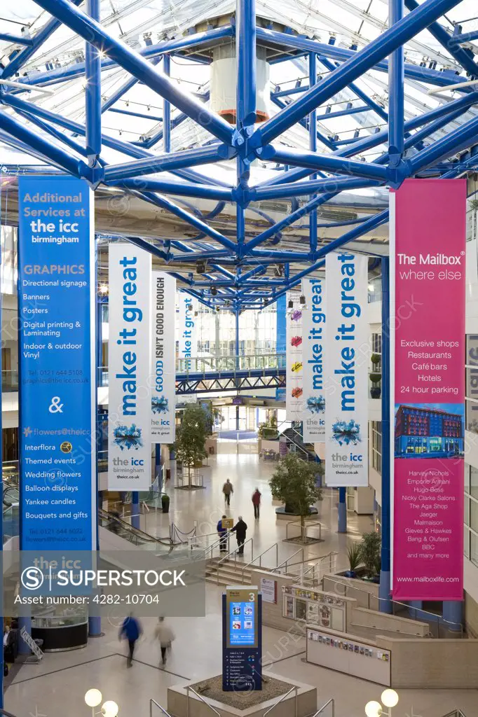 England, West Midlands, Birmingham. Inside the International Convention Centre (ICC), Birmingham.