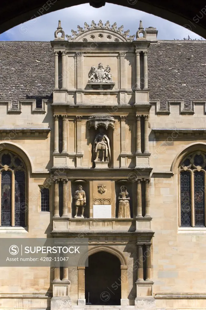 England, Oxfordshire, Oxford. Entrance to Wadham College.