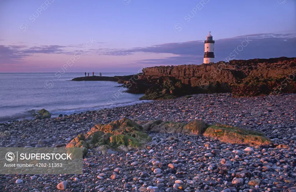 Wales, Anglesey, Penmon Point. Penmon Point lighthouse.