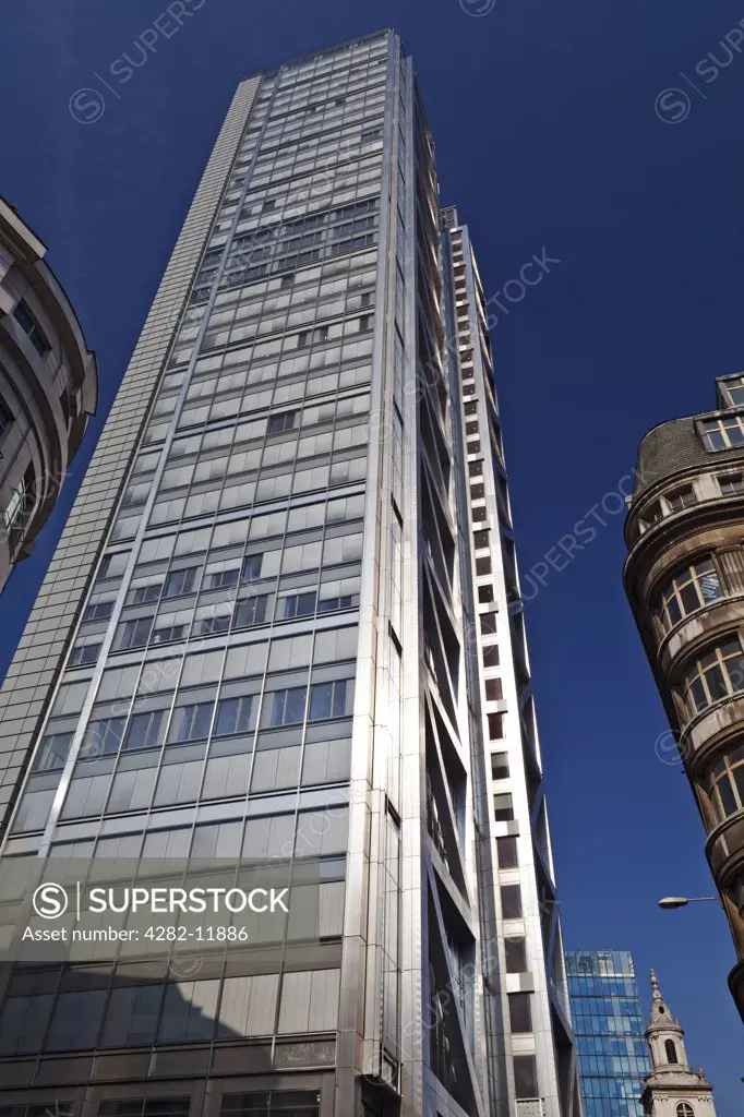 England, London, City of London. Heron Tower (110 Bishopsgate), the tallest building in the City of London and the third tallest in London overall.