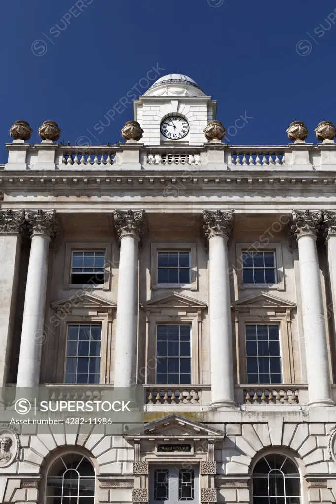 England, London, The Strand. HM Revenue & Customs building at Somerset House.