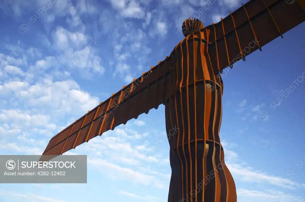 England, Tyne and Wear, Gateshead. The Angel of the North statue near the cities of Gateshead and Newcastle Upon Tyne.