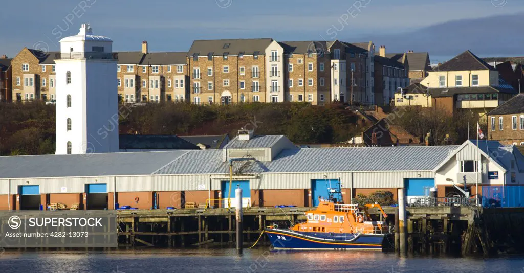England, Tyne and Wear, North Shields. Tynemouth RNLI station located on the East Quayside at North Shields.