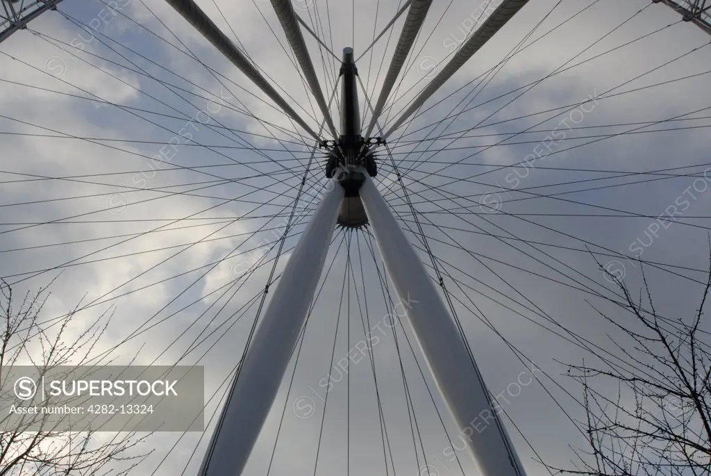 England, London, South Bank. The British Airways London Eye.