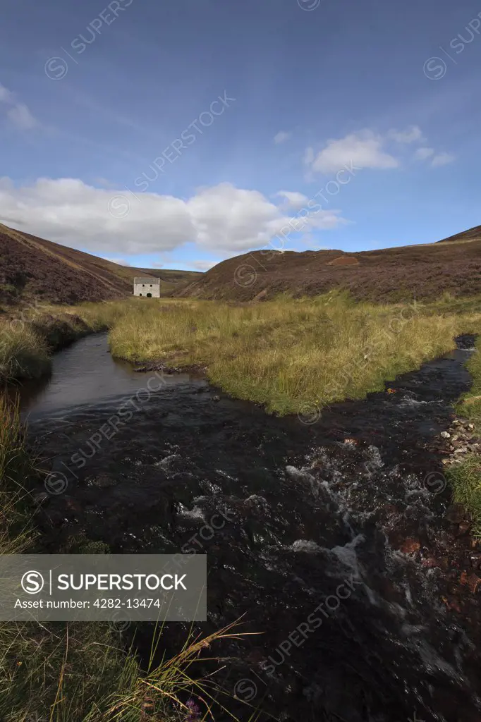 Scotland, Banffshire, Nr. Tomintoul. The former Lecht mine at the Well of the Lecht. The mine was the most actively worked manganese mine in Scotland until it closed down in 1846.