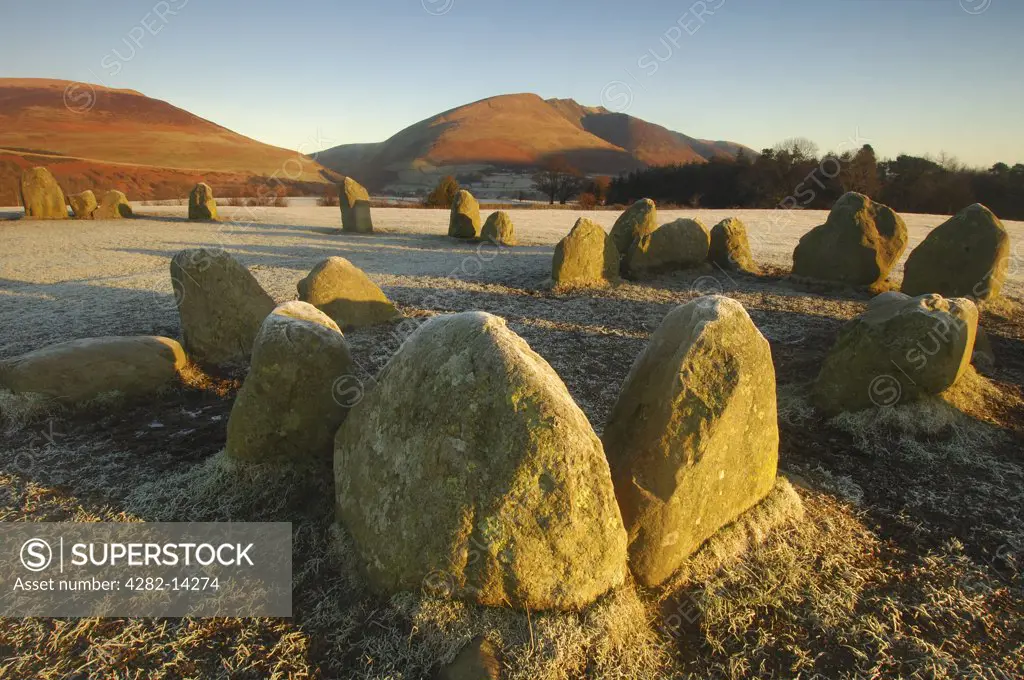 England, Cumbria, Castlerigg. Castlerigg Stone Circle.