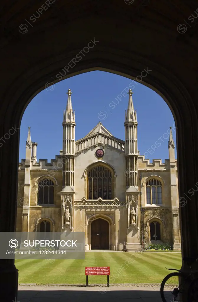 England, Cambridgeshire, The College of Corpus Christi. The College of Corpus Christi and the Blessed Virgin Mary.