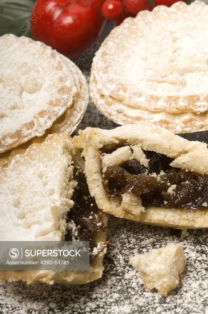 Sweet mince pies.