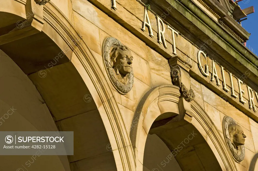 England, North Yorkshire, York. Frontage of the City Art Gallery, an Italian Renaissance-style building designed by Edward Taylor and completed in 1879.