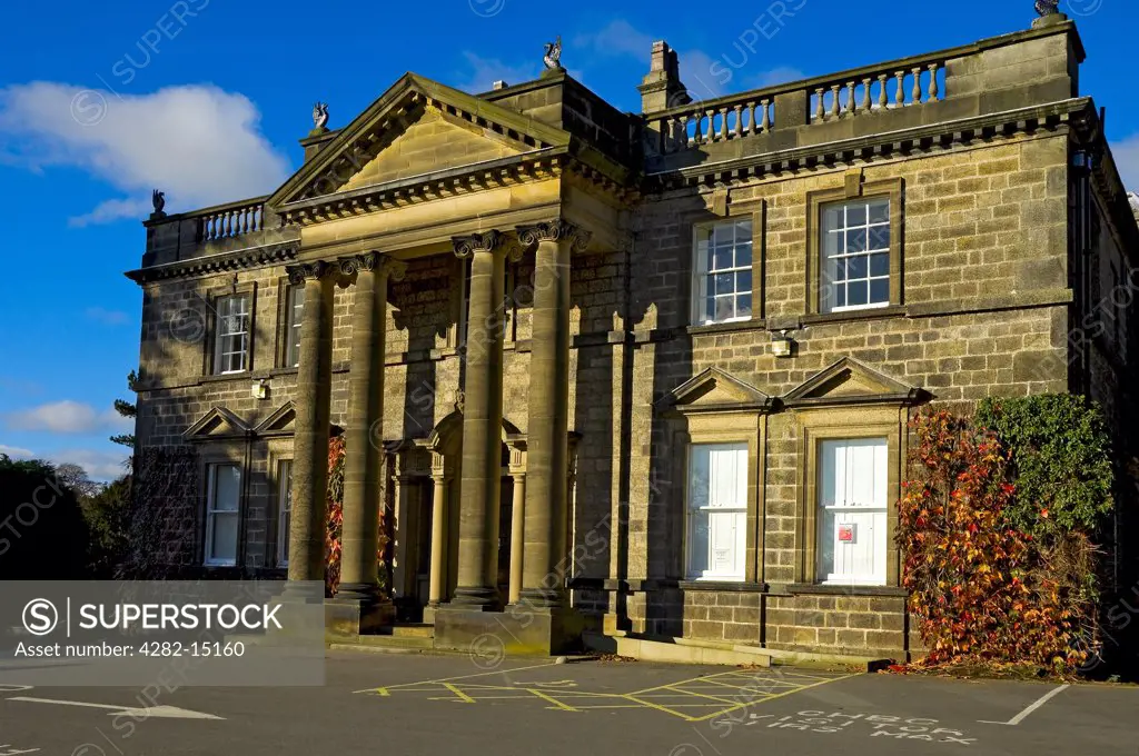 England, North Yorkshire, Knaresborough. Conyngham Hall, Business Centre and Conference Venue. The Hall was built towards the end of the eighteenth century by John Carr, on the Tudor site of Coghill Hall.