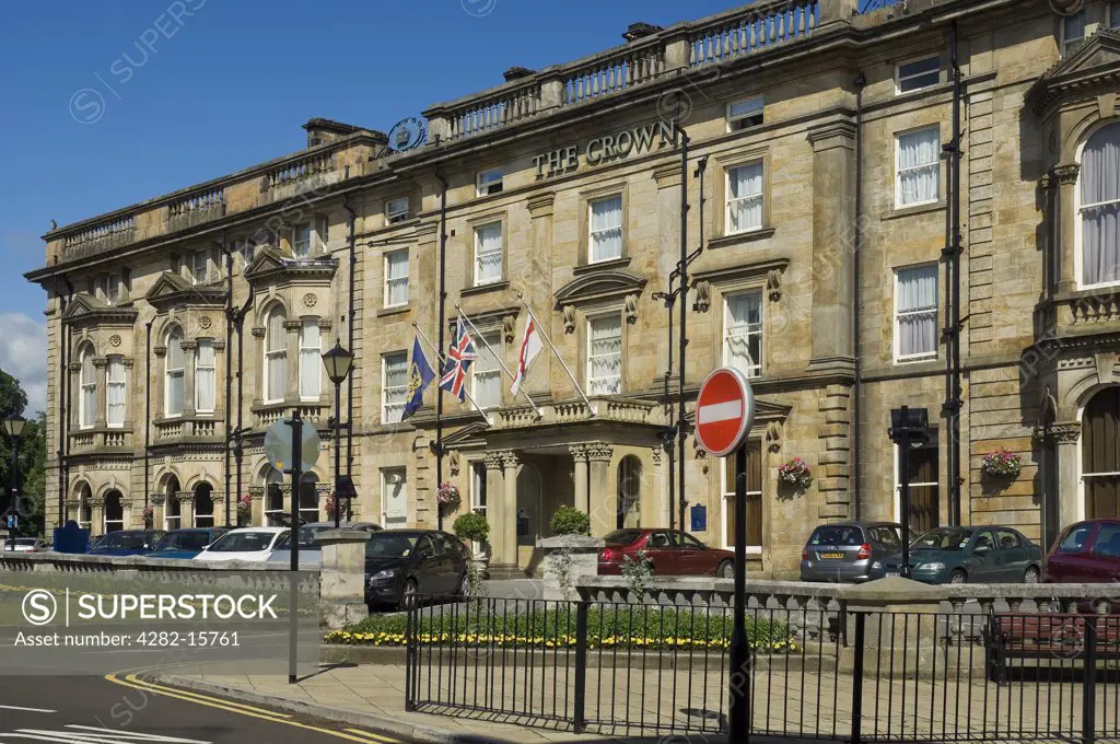 England, North Yorkshire, Harrogate. The Crown Hotel in Crown Place, Harrogate.