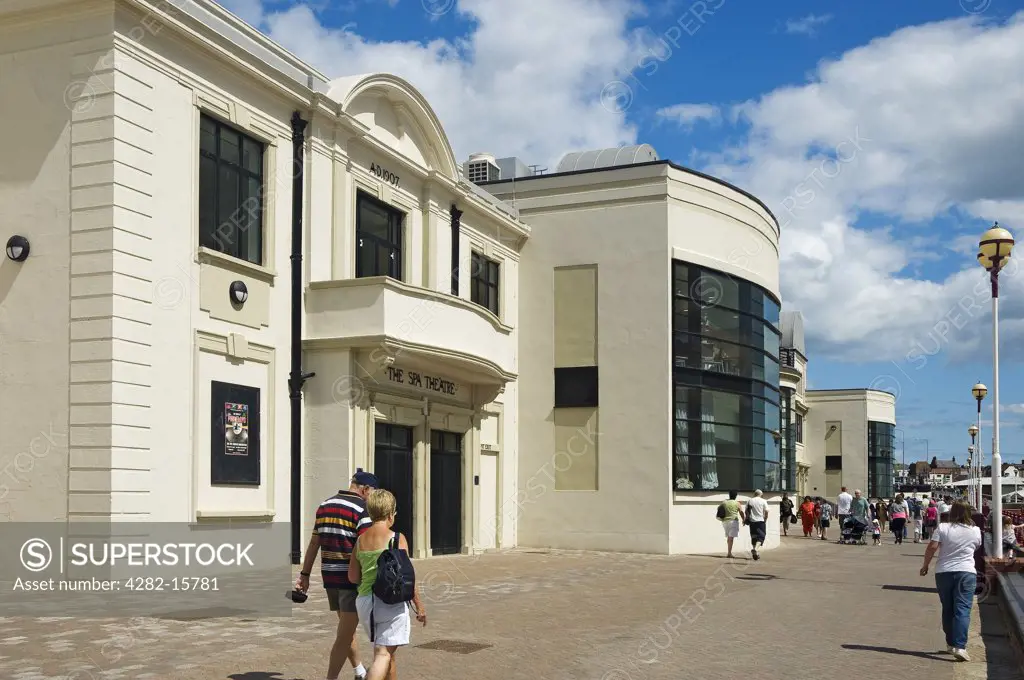 England, East Riding of Yorkshire, Bridlington. The recently refurbished Spa Theatre on South Promenade.