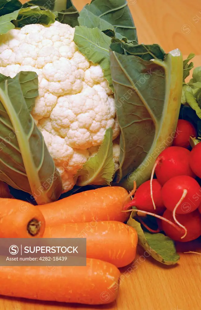 Close up of fresh vegetables.