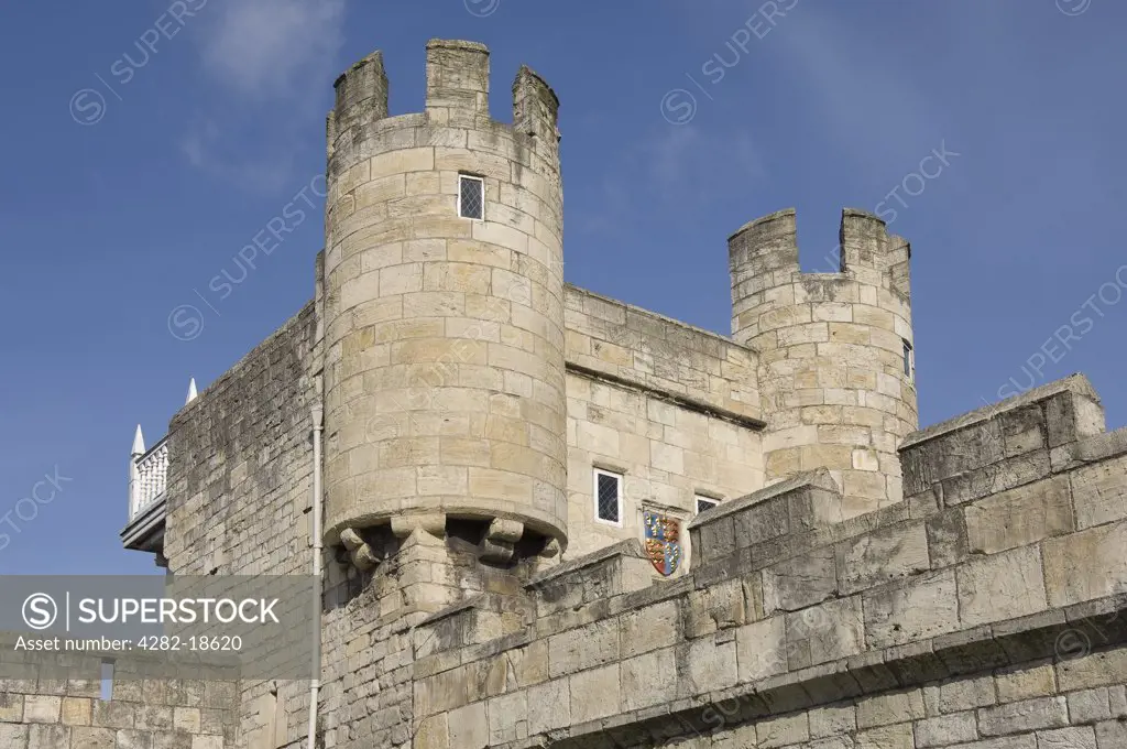 England, North Yorkshire, York. Walmgate Bar and Barbican, the most easterly of the gates of York's medieval wall.