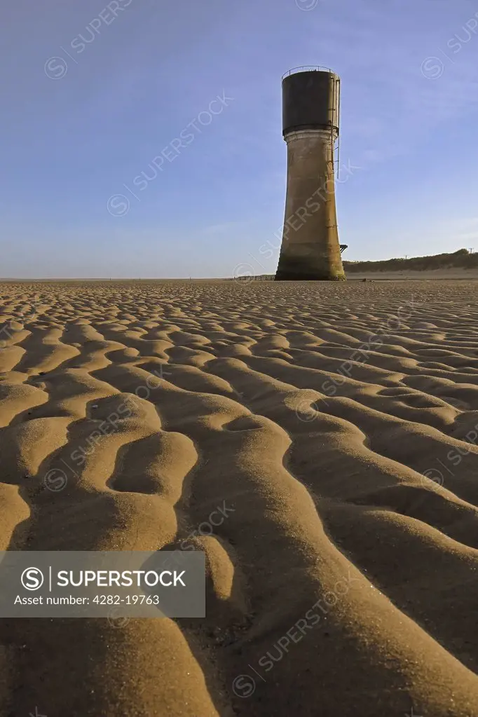 England, East Riding of Yorkshire, Spurn Point. Sand patterns at Spurn Point.