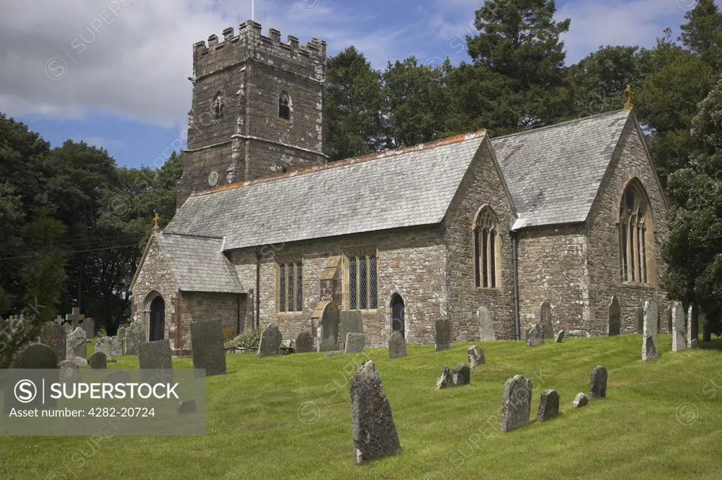 England, Somerset, Exford. St Mary Magdalene church in the Exmoor village of Exford.
