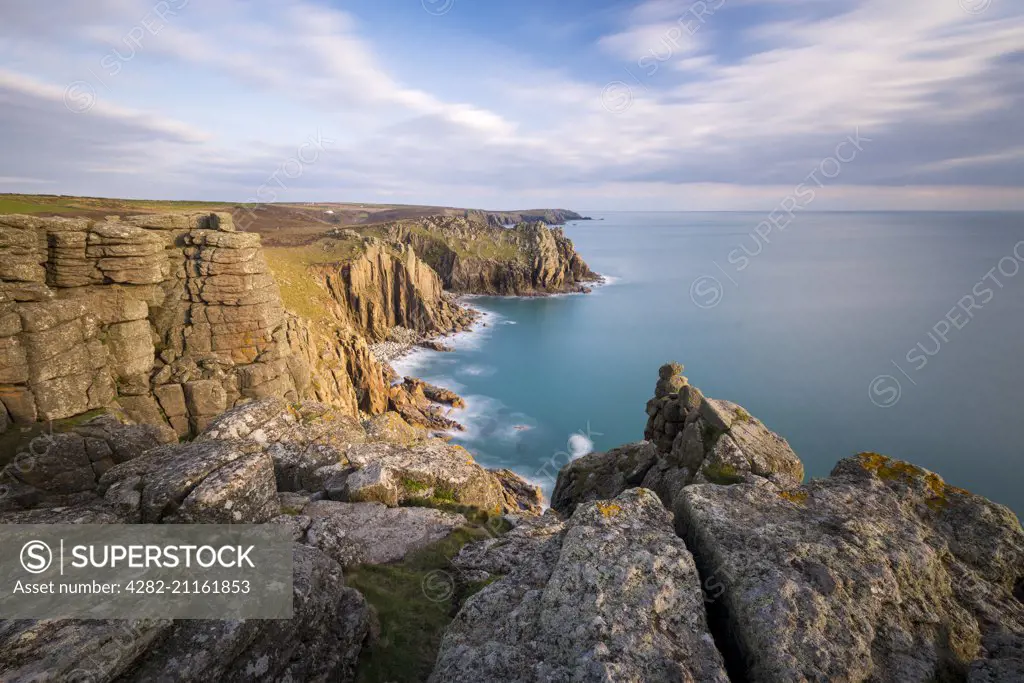 The view from Pordenack Point in Cornwall.