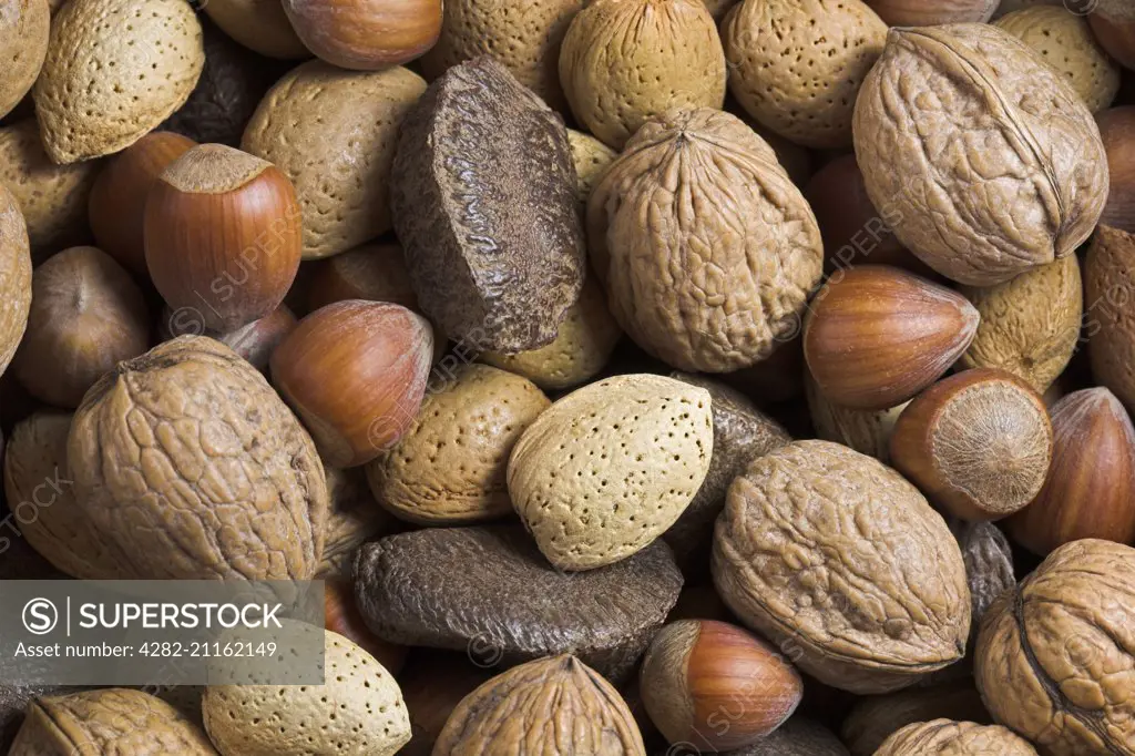 Assorted nuts.