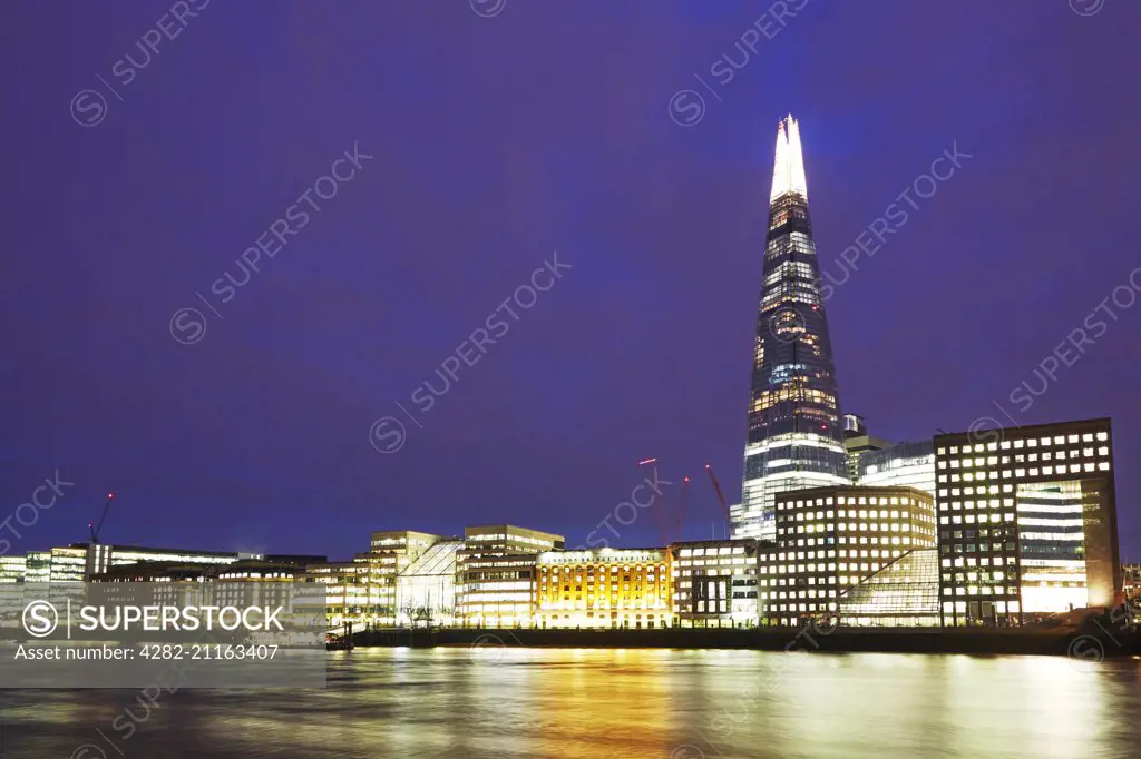 The Shard and the City of London.
