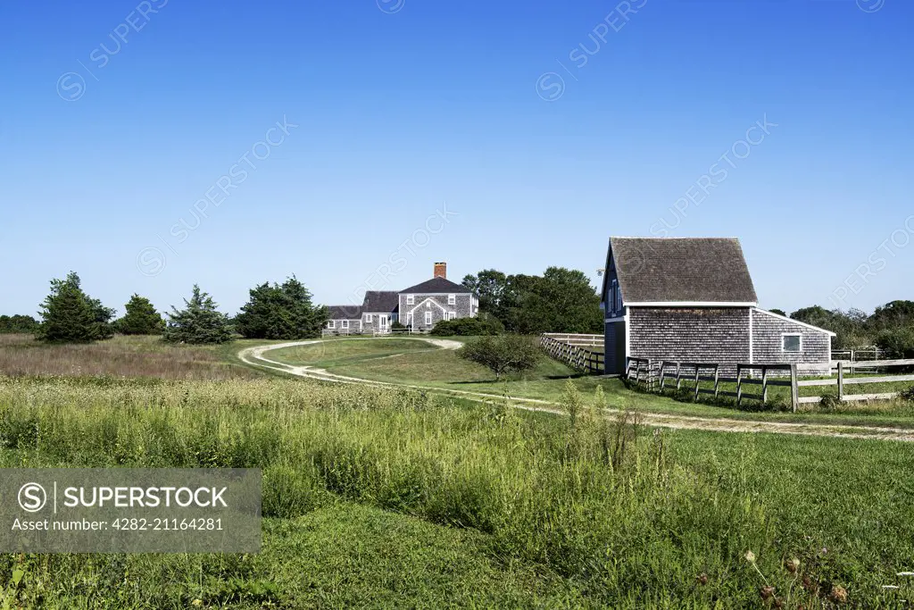 New England farmhouse.