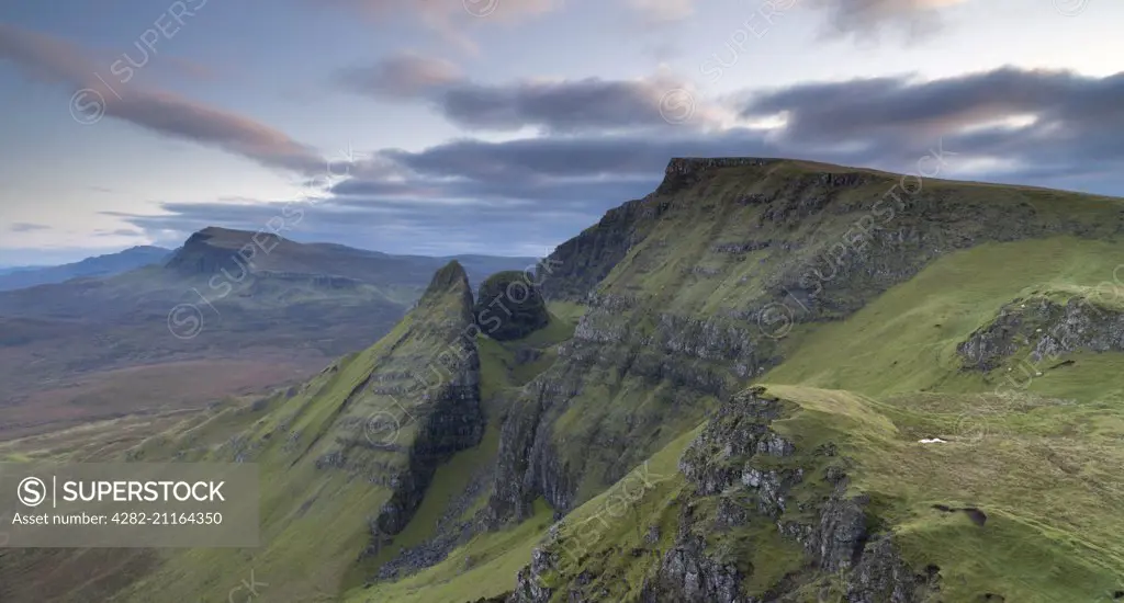 A view of the Trotternish Ridge on the Isle of Skye.
