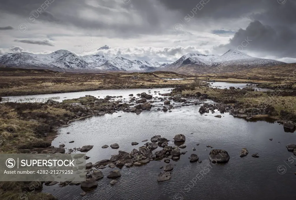 Rannoch Moor and the mountains of Glencoe.